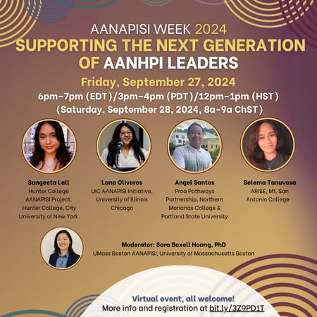 AANAPISI Event: Supporting the Next Generation of AANHPI Leaders