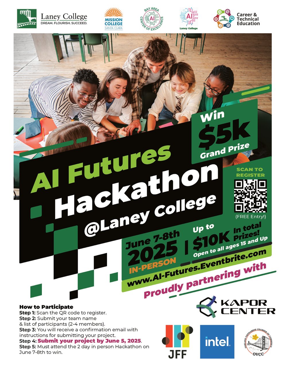 AI Futures Hackathon Flyer