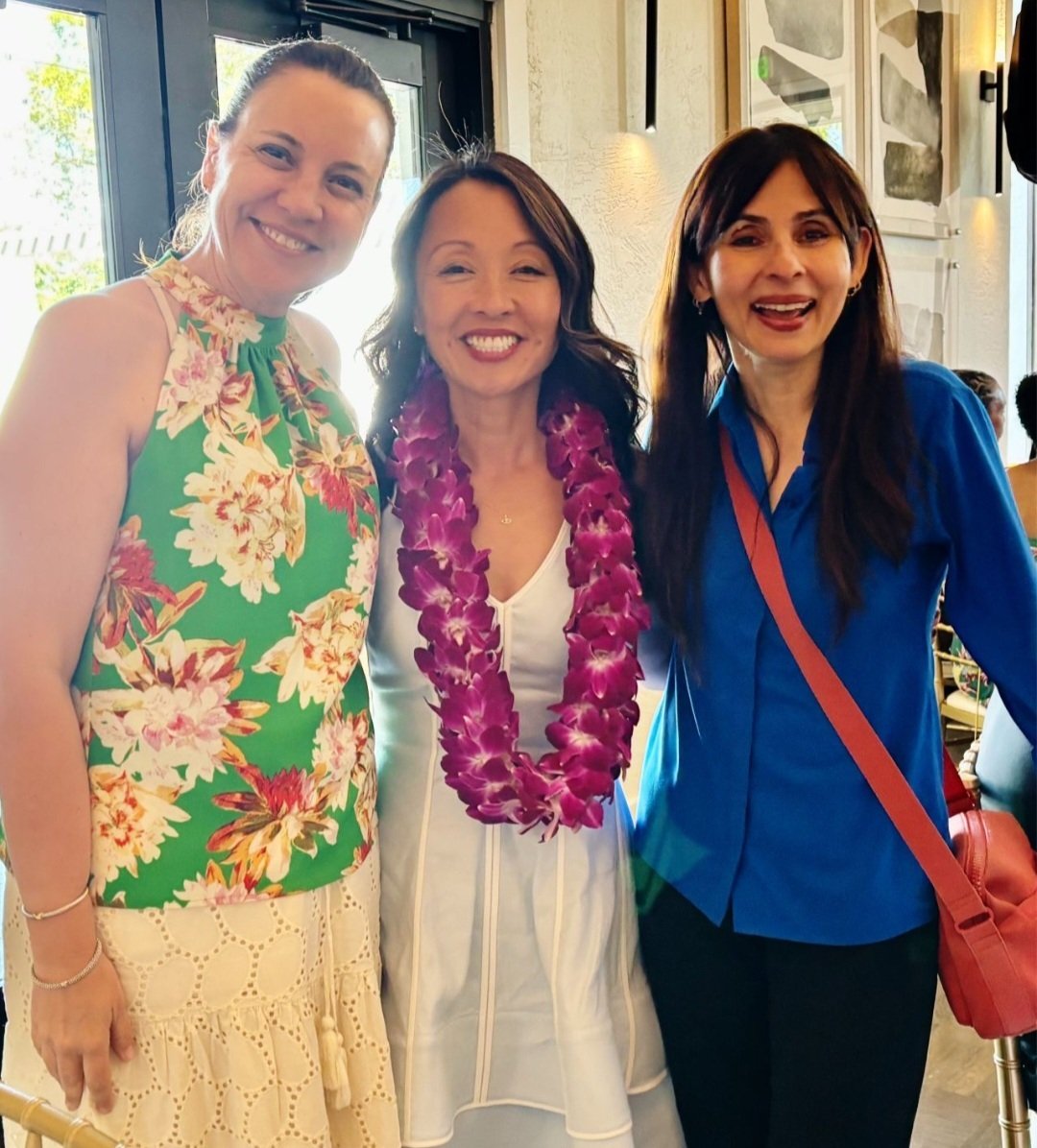 Photo of three women smiling, left to right: Amy Costa, Tammeil Gilkerson, and Sonya Christian