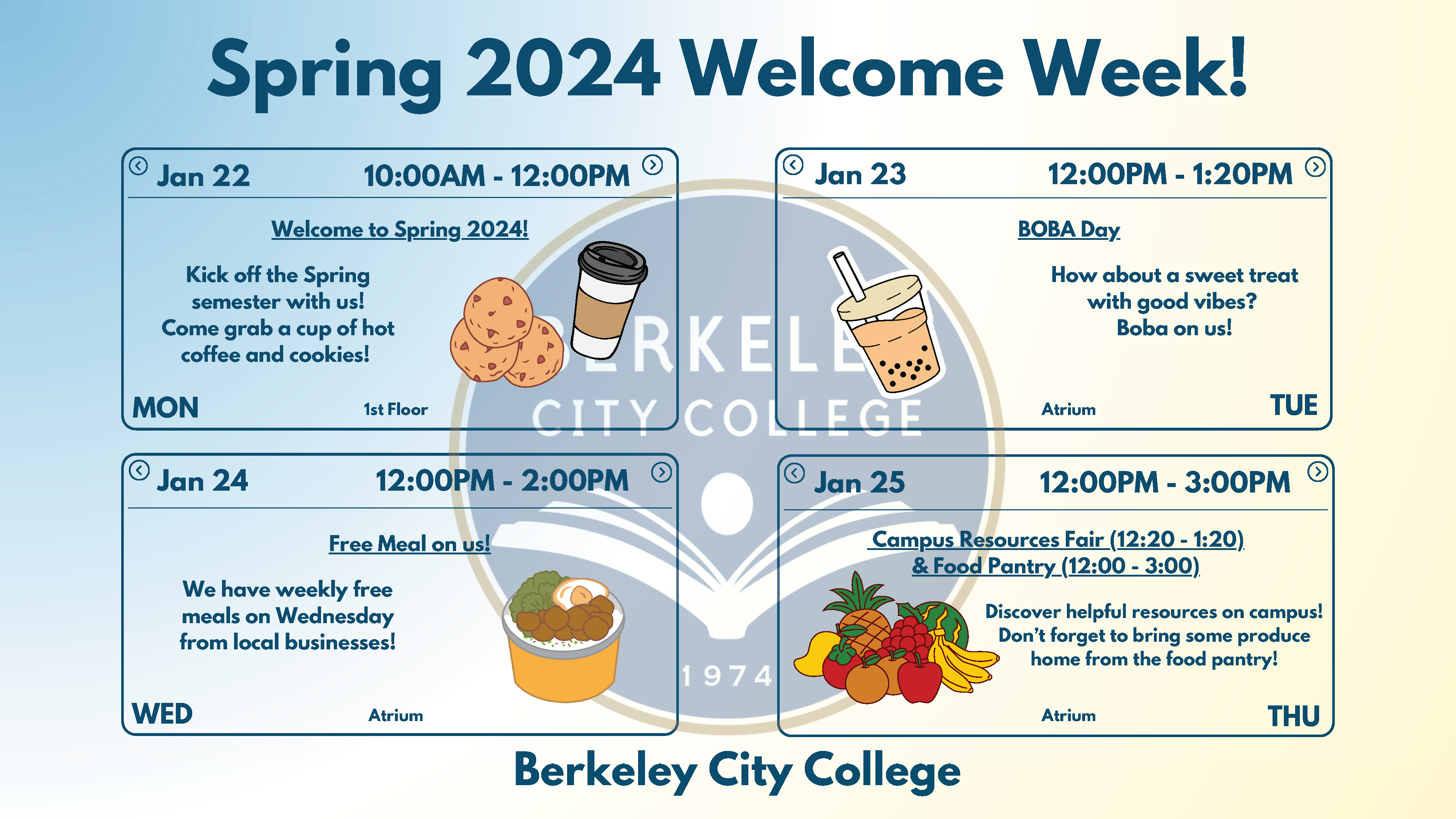 BCC Welcome Week SP24