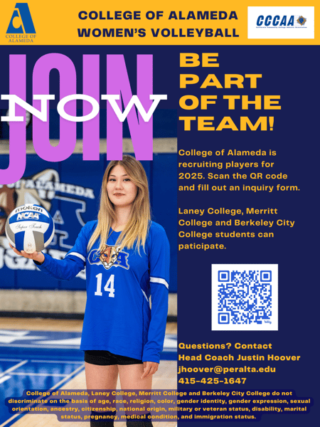 CoA Volleyball Recruitment Poster