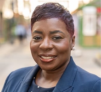 A portrait of Dr. Rosslyn Knight smiling
