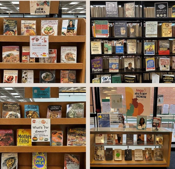 Laney Library Books Display