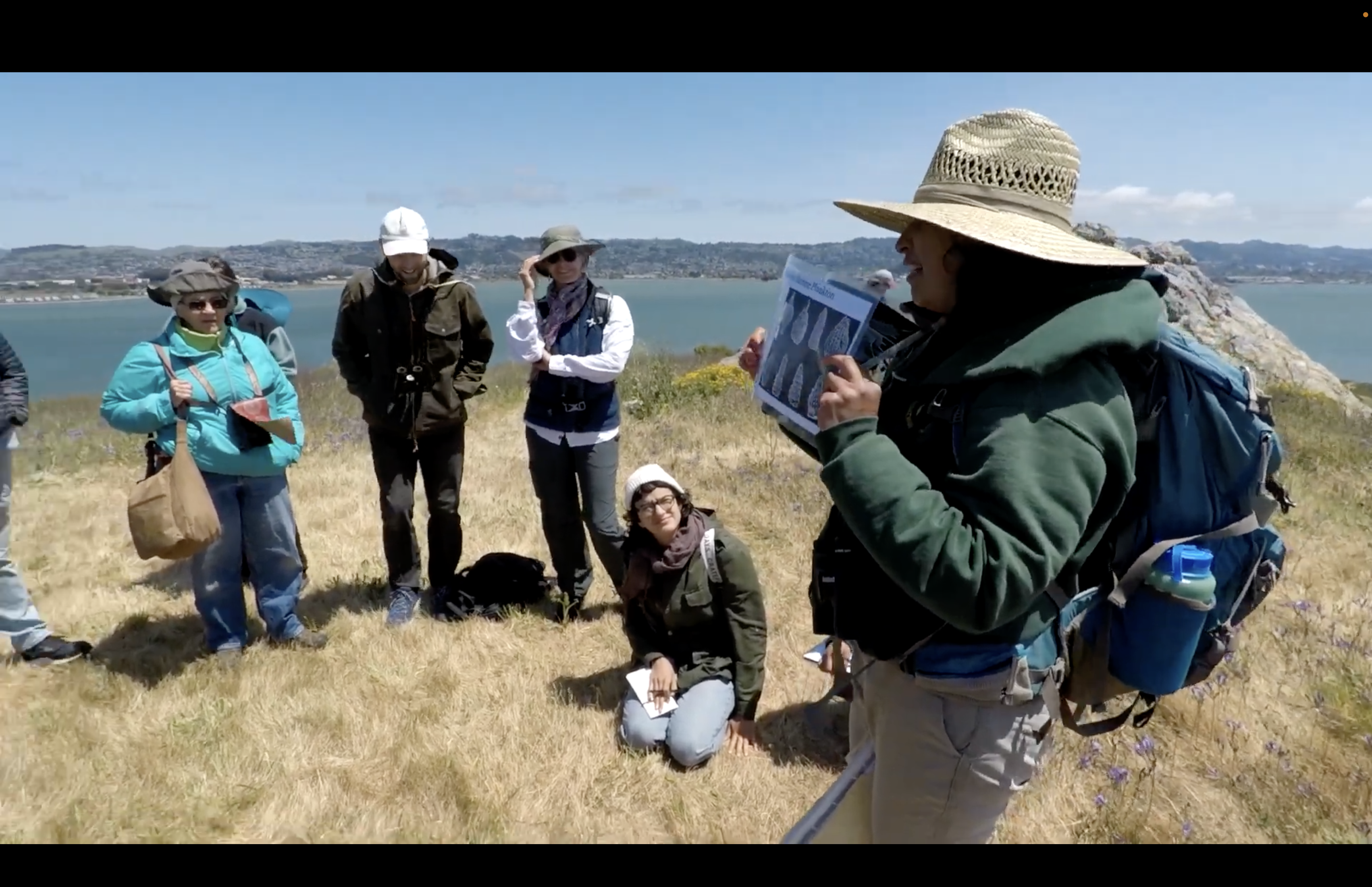 Merritt College Natural History & Sustainability hillside lecture