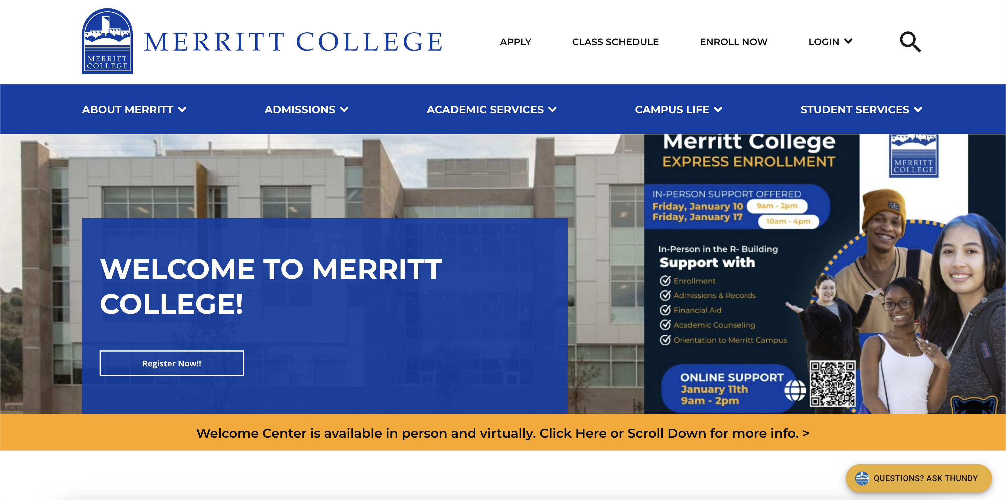 Merritt Homepage Old