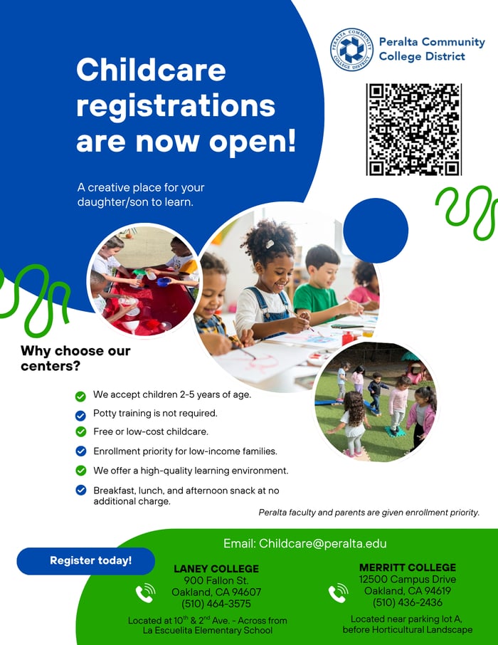 Peralta Children Centers Updated 2026 Flyer
