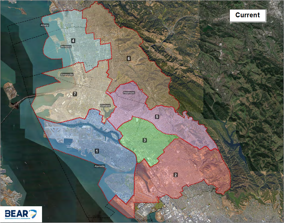 Redistricting current PCCD aerial view