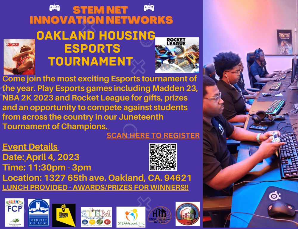 STEAM Net Oakland Housing Esports Tournament