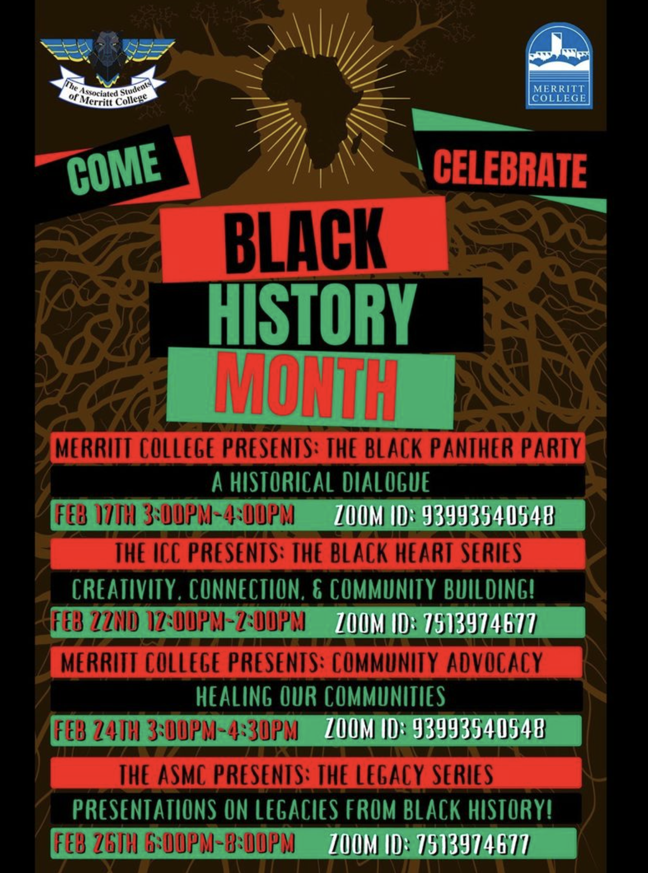 Black History Month events at Merritt College