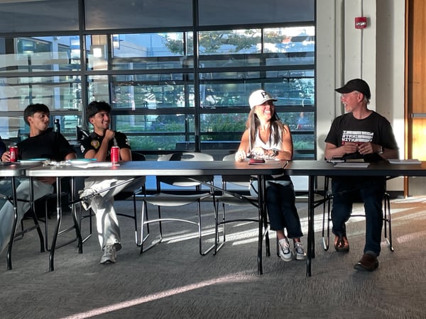 Student Leaderhsip Mixer Chancellor Gilkerson w Trustee González Yuen