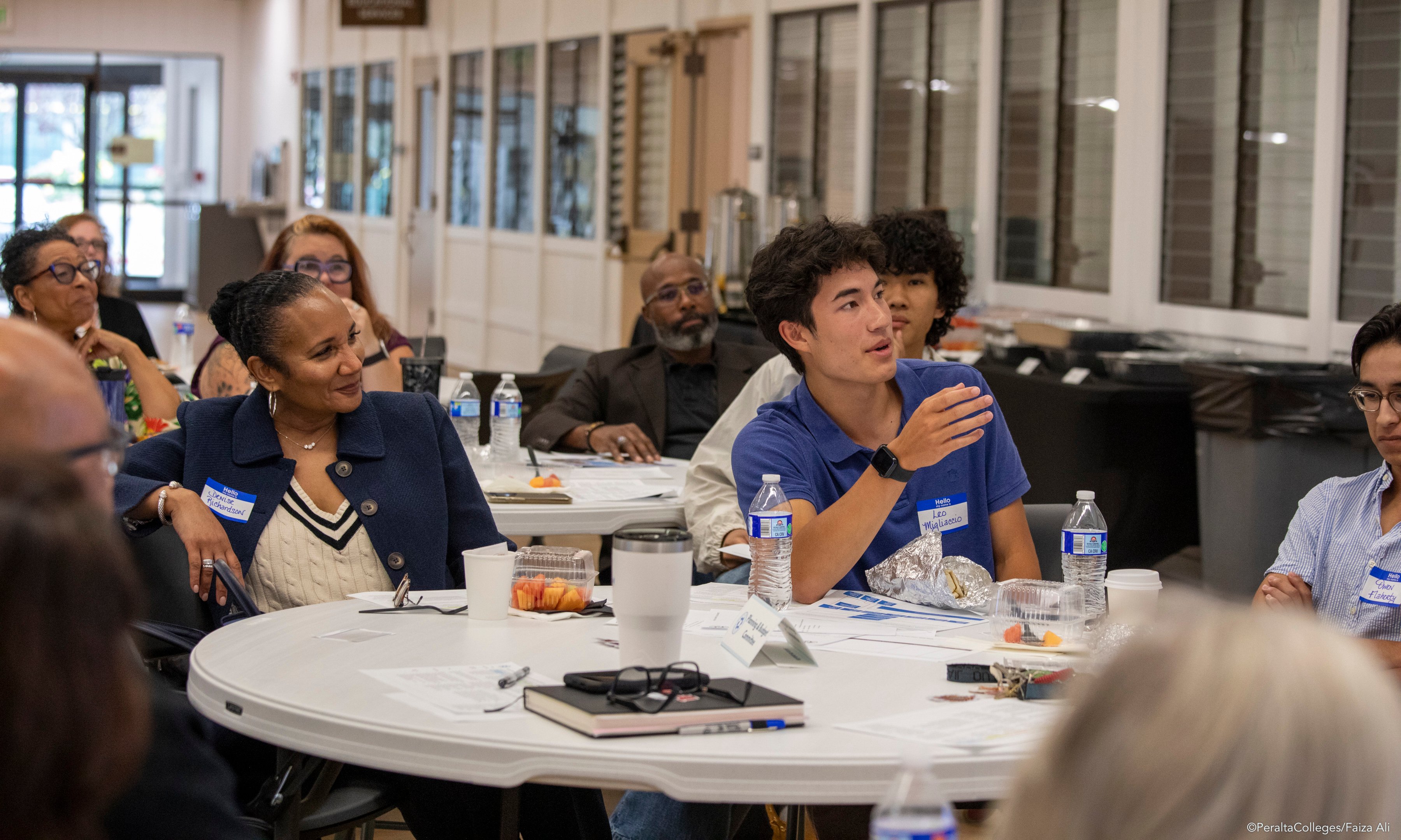 Student Trustee Léo Migliaccio comments during the Shared Governance Summit in September 2025