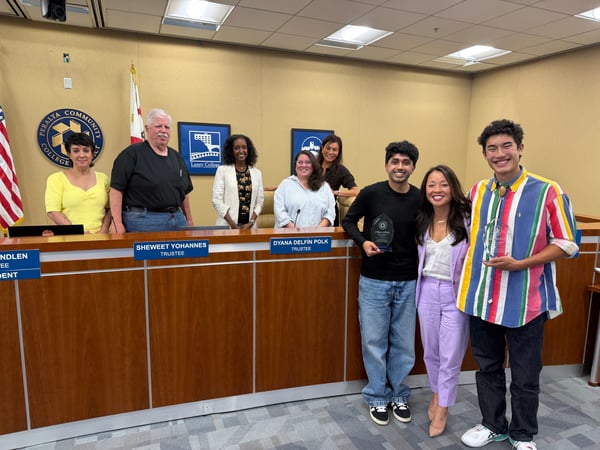 Student Trustees Migliaccio and Malik Awarded