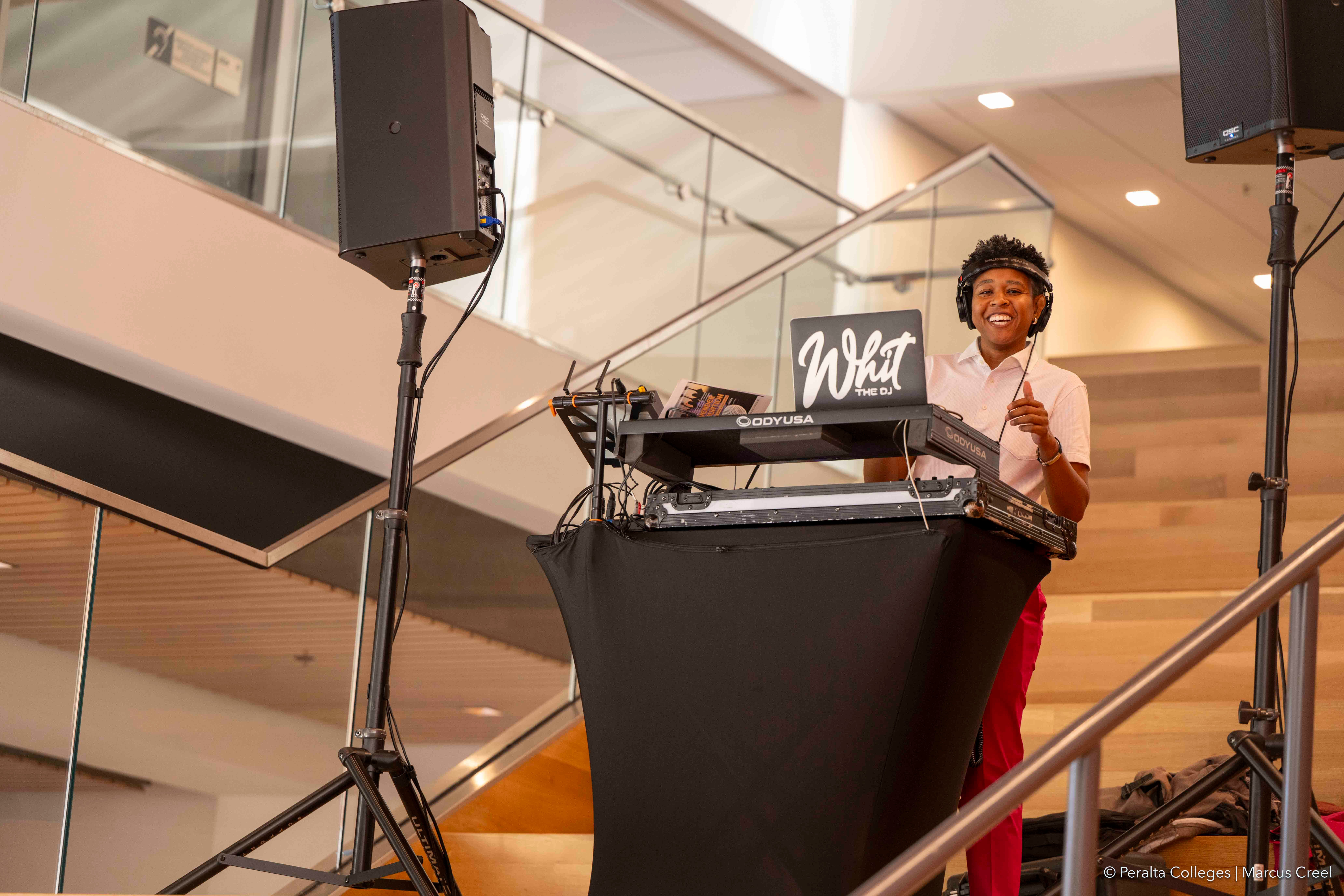 WHIT the DJ performing at the Lavender Graduation celebration