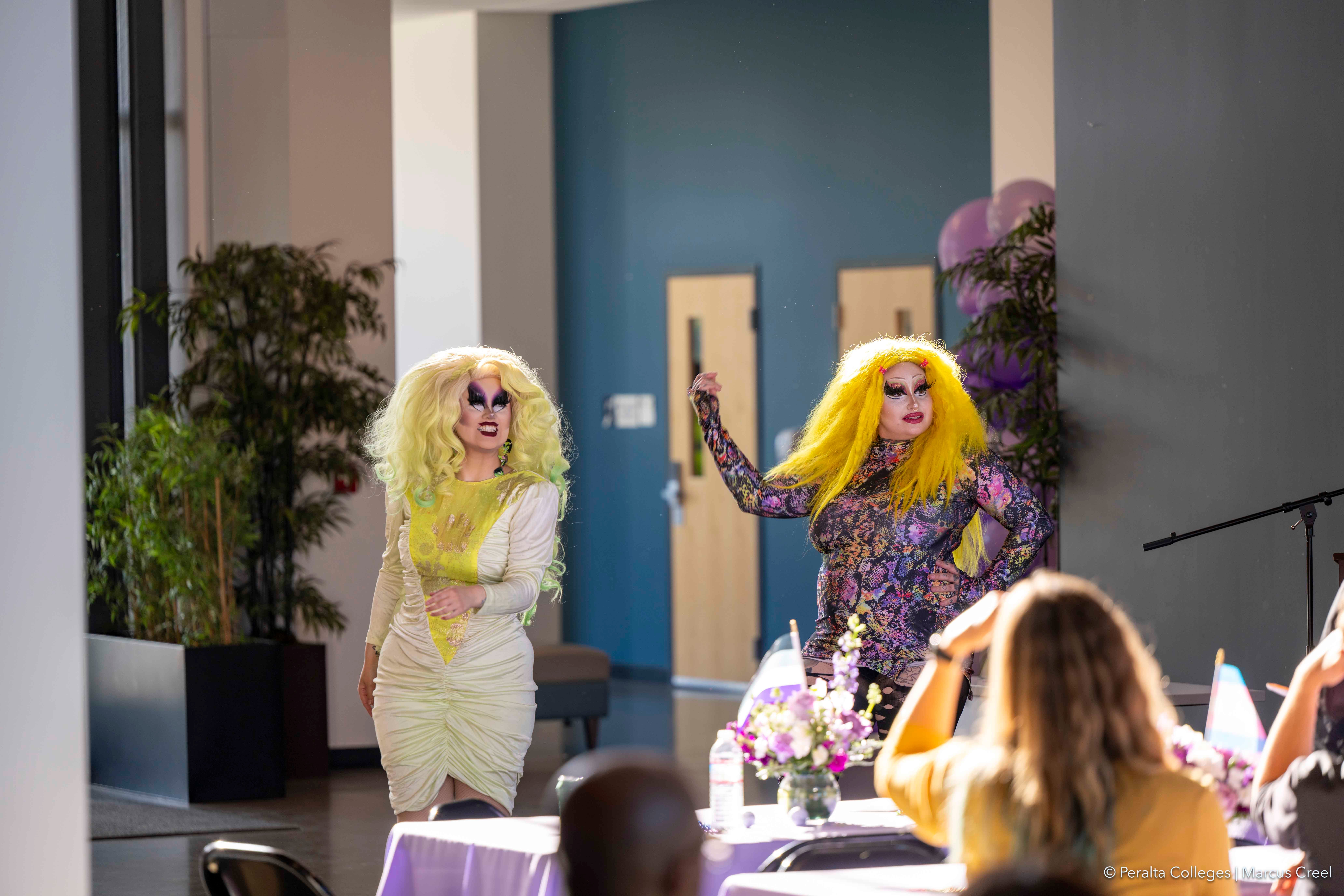 Miss Monstrosity and Redd FaFilth perform at the Lavender Graduation 2025 celebration