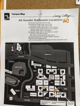 Laney College All Gender Bathroom Locations