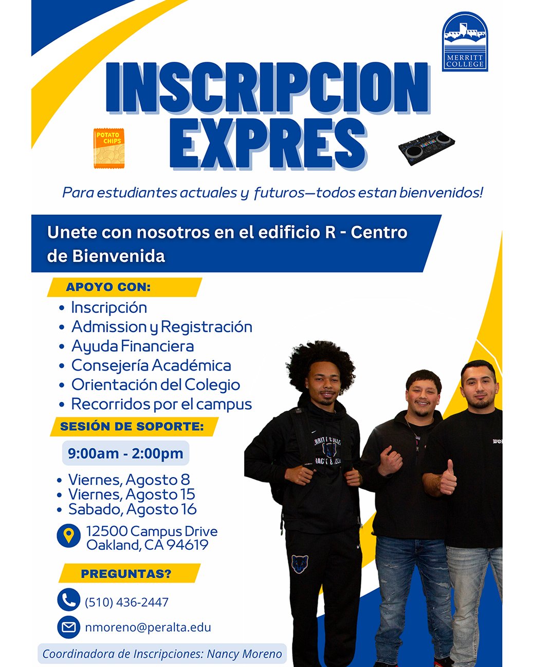 ExpressEnrollmentMerrittAUG2025SPANISH